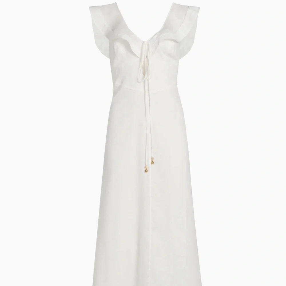 Zimmermann Women's Rhiannon Flutter Midi-Dress -NWT - Picture 1 of 7